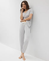Slub Banded Ankle Pajama Pant