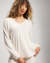 Long Sleeve V-Neck Pajama Top