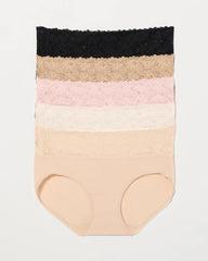 Perfect Lace Waist Hipster Panty 5-Pack