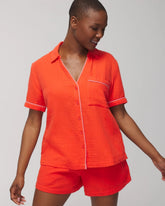 Short-Sleeve Pajama Top