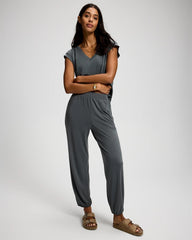 Sand Washed Relaxed Harem Pants