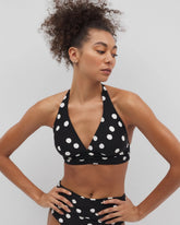 Shirred Halterkini Top