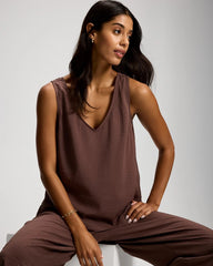 Textured Stripe Relaxed Tank