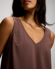 Textured Stripe Relaxed Tank