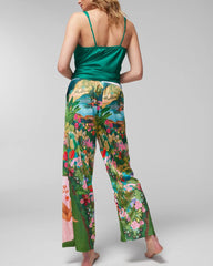 Wide-Leg Pajama Pants
