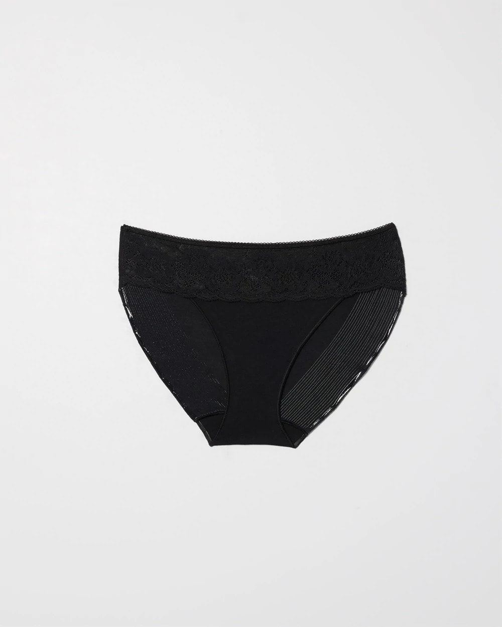 Cotton Blend Hipster Panty with Lace