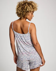 Scoop Neck Pajama Cami with Shelf Bra