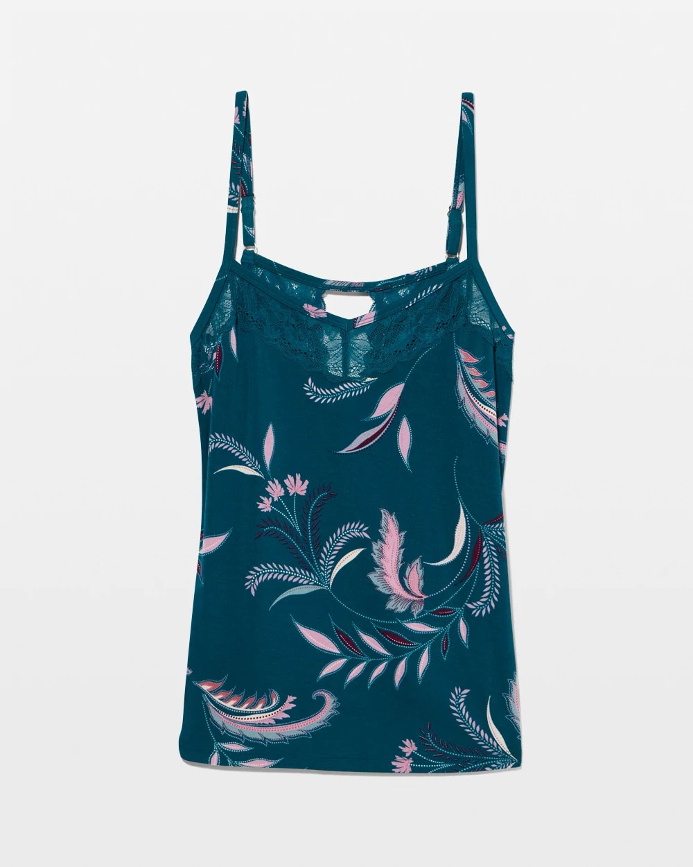 with Lace Pajama Cami with Shelf Bra
