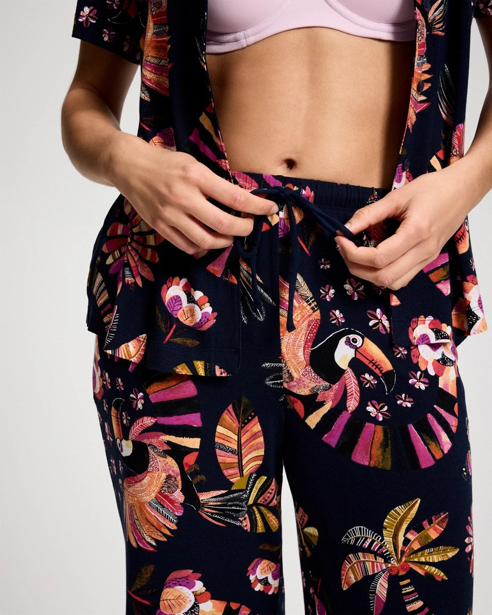Relaxed Crop Pajama Pants