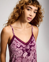 Cool Nights Lace Trim Chemise with Shelf Bra