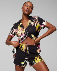 Printed Pajama Shorts