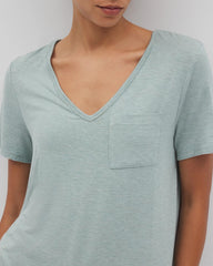 Short Sleeve Pajama Tunic Tee