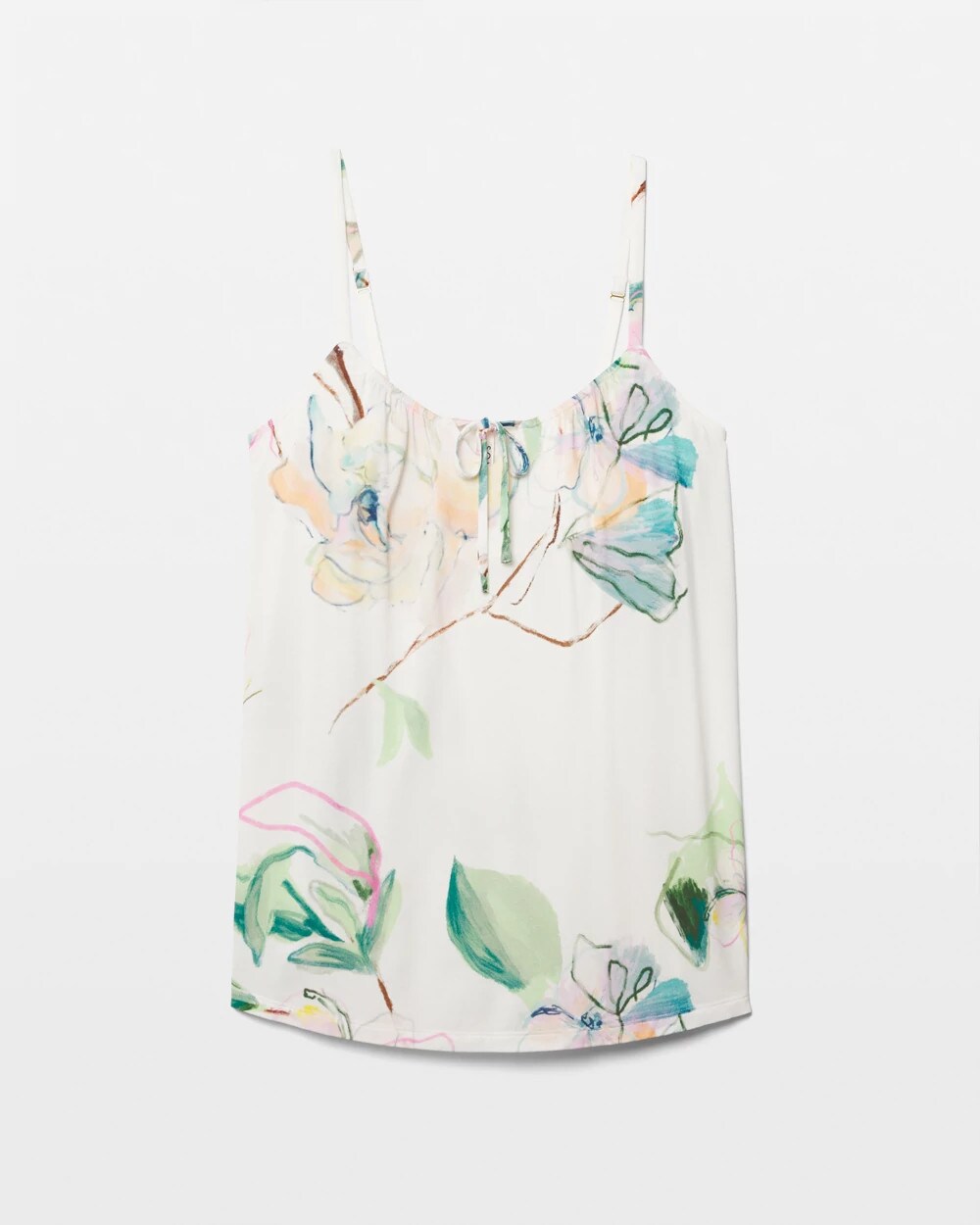 Tie-Front Pajama Cami