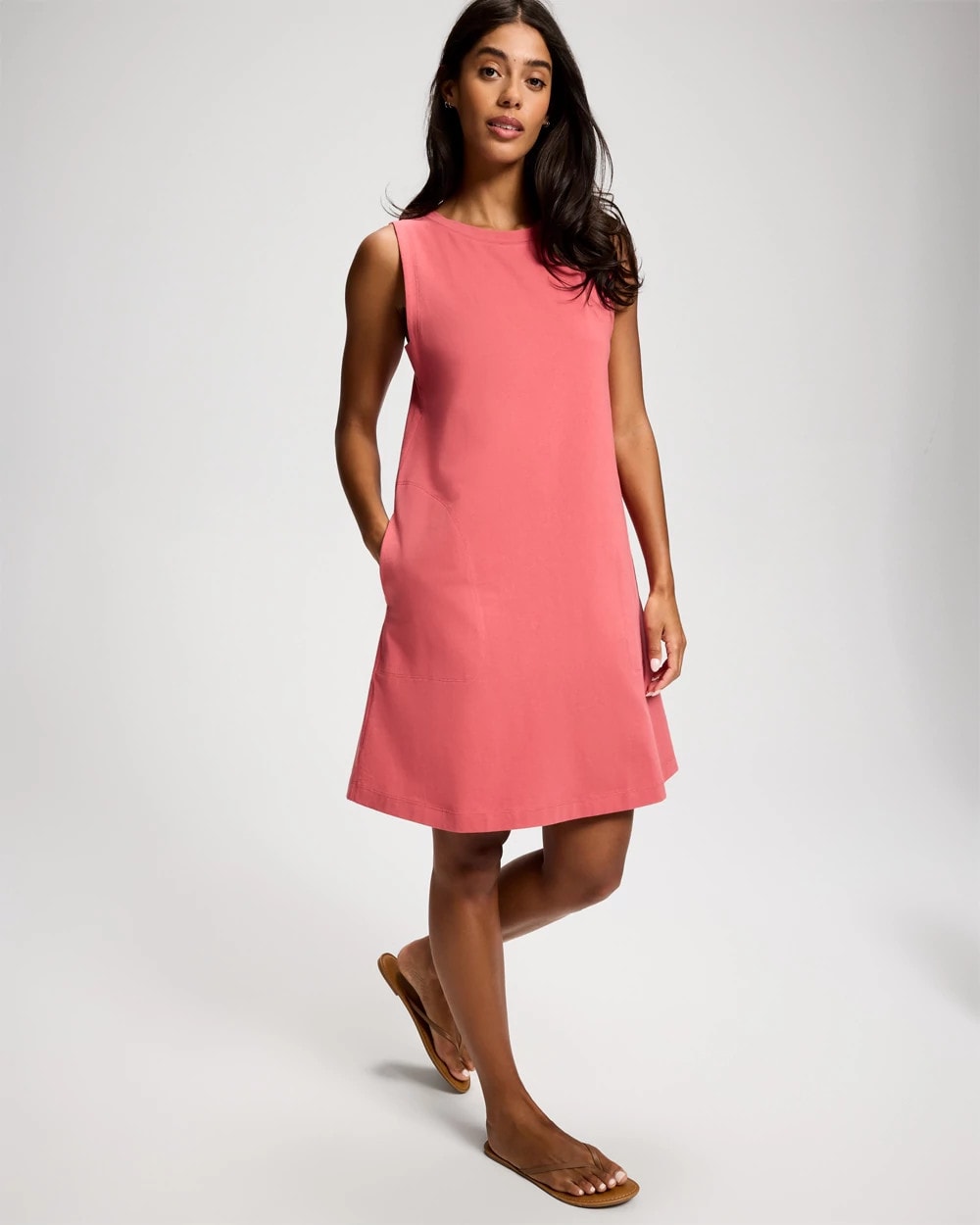 Cotton Sleeveless Tee Dress
