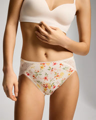 Embraceable High-Leg Panty with Crochet Lace