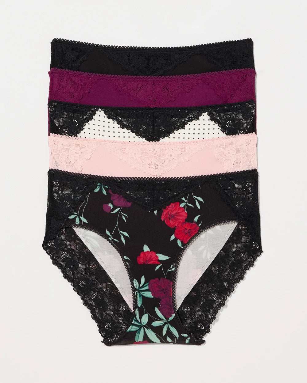 Hipster with Perfect Lace Panty 5-Pack