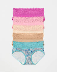 Hipster Panty with Super Soft Enchanting Lace 5 pack
