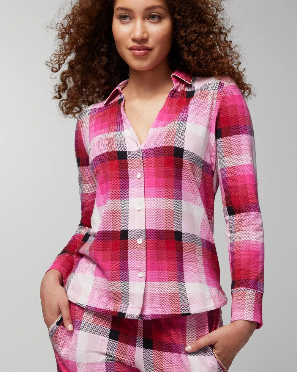 Long-Sleeve Pajama Top