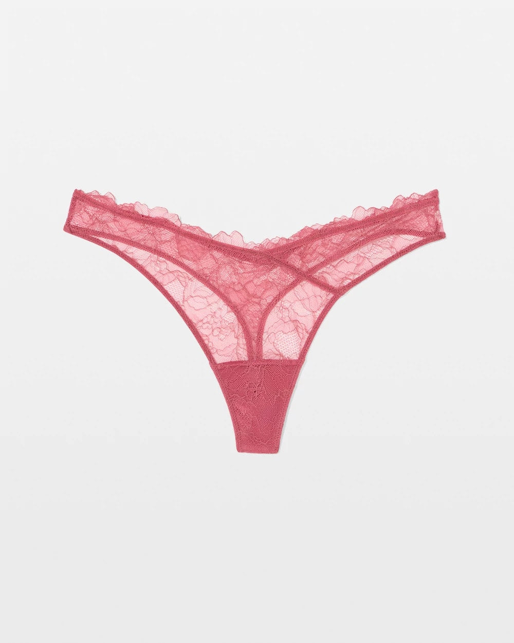 Fine Line Lace Thong Panty