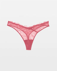 Fine Line Lace Thong Panty