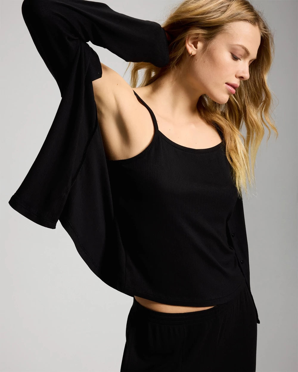 Lightweight Rib Knit Slim Fit Pajama Cami
