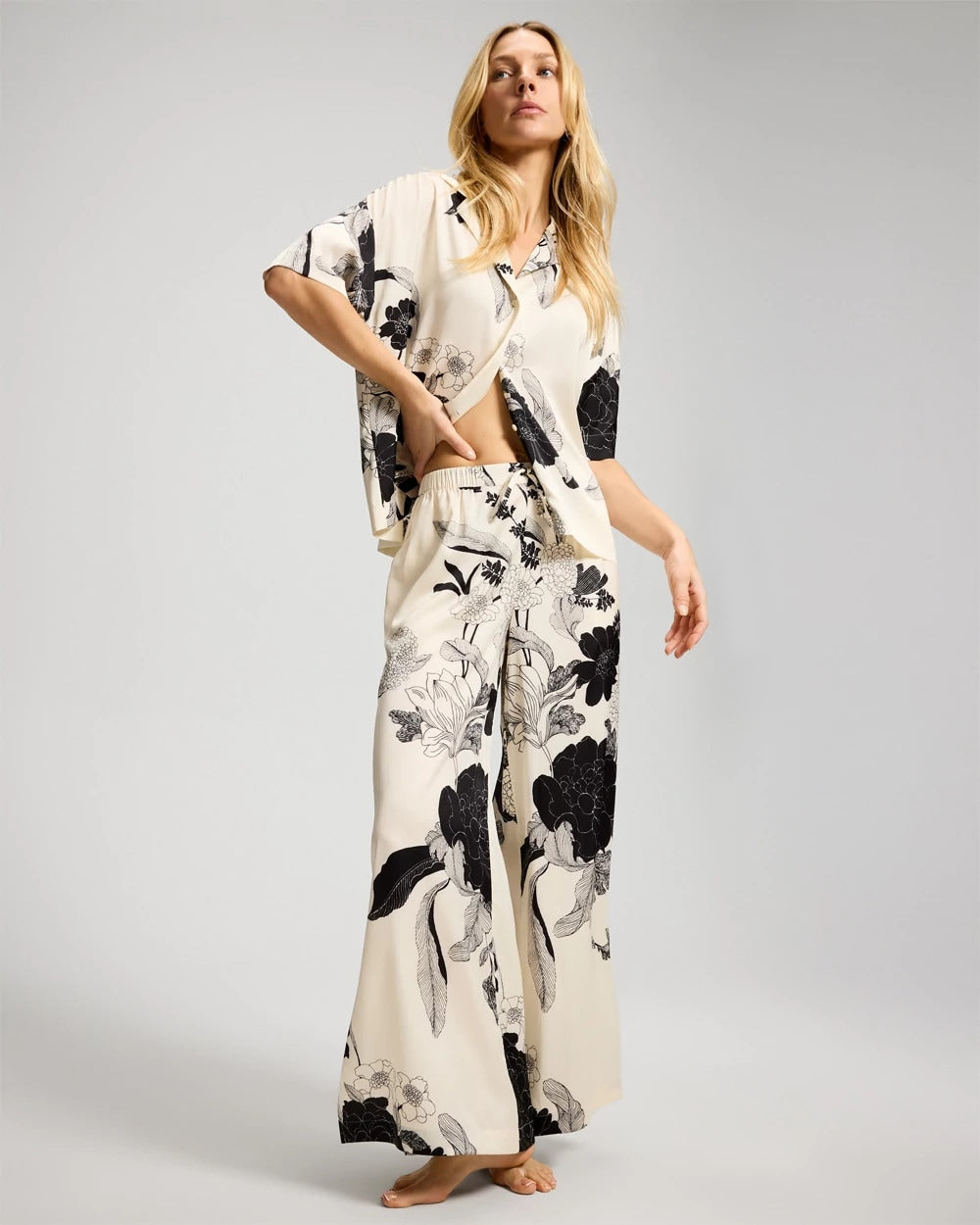 Side Slit Pajama Pants