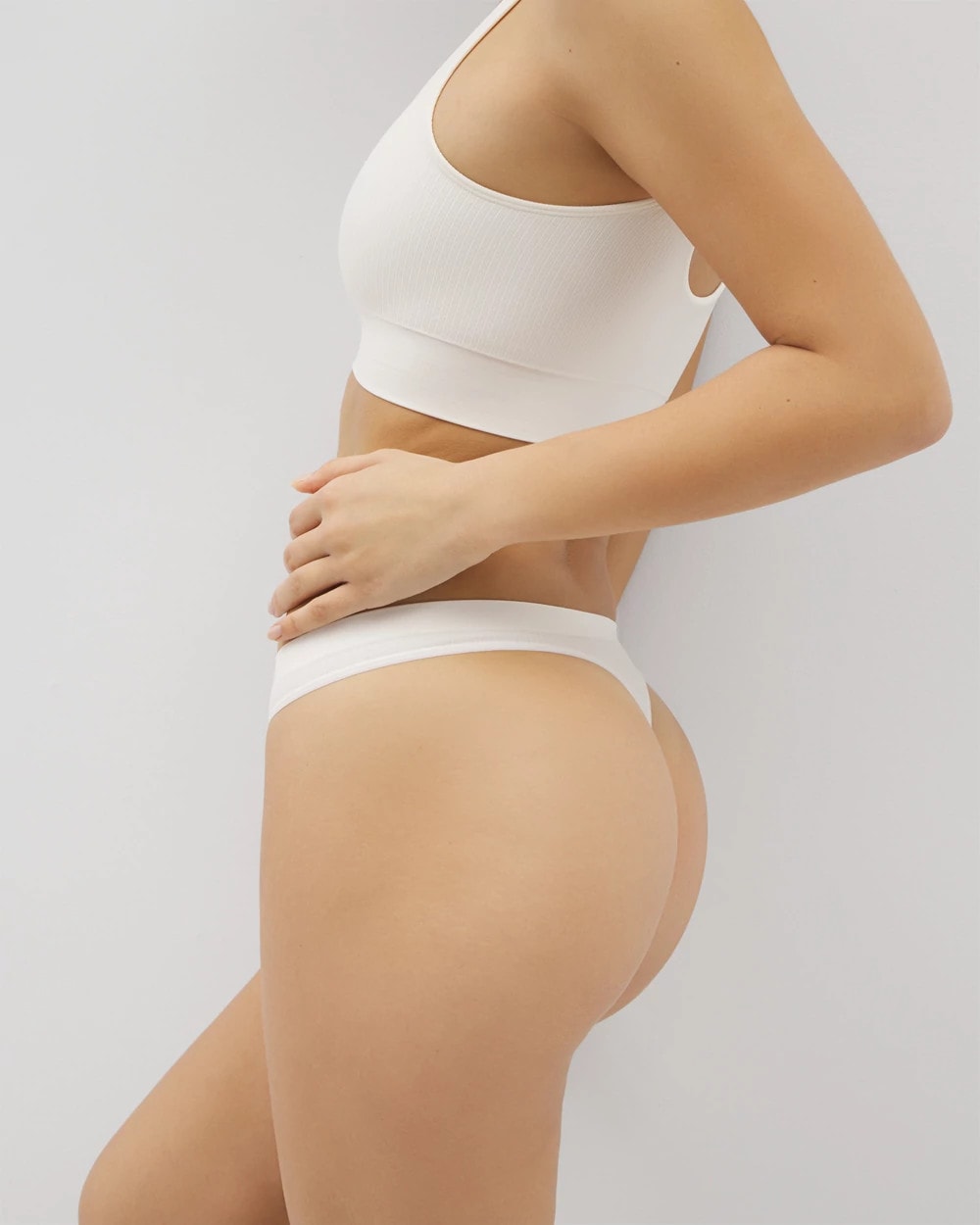 Seamless Rib Thong Panty
