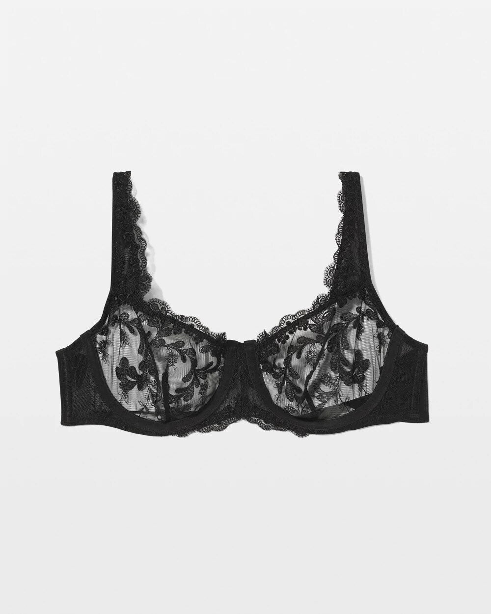 Sensuous Embroidery Balconette Bra