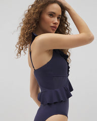 Beyond Control Solid Essentials Ruffle One-Piece