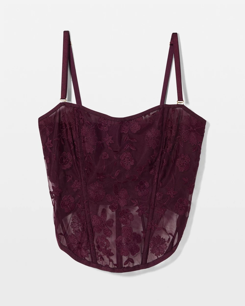 Midnight Flora Bustier
