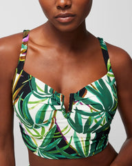 V-Wire Cropped Bikini Top