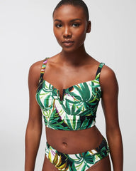 V-Wire Cropped Bikini Top