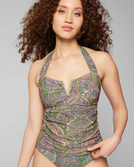 V-Wire Halter Tankini