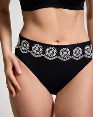 Spanish Islet Foldover Hipster Swim Bottom