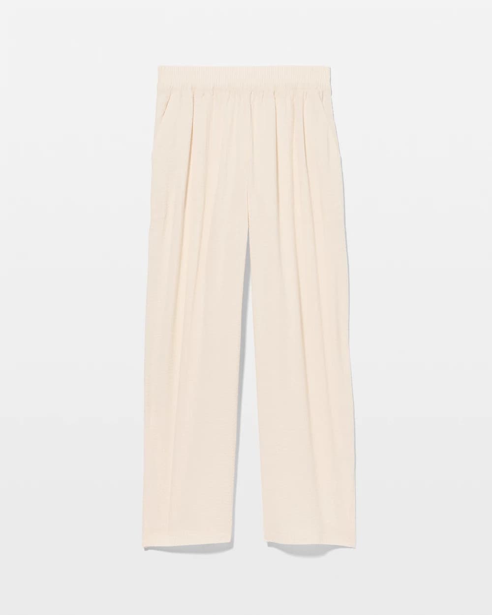 Textured Stripe Relaxed Barrel Pants