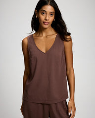 Textured Stripe Relaxed Tank