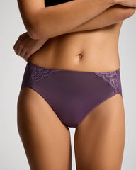 High-Leg Brief Panty with Lace